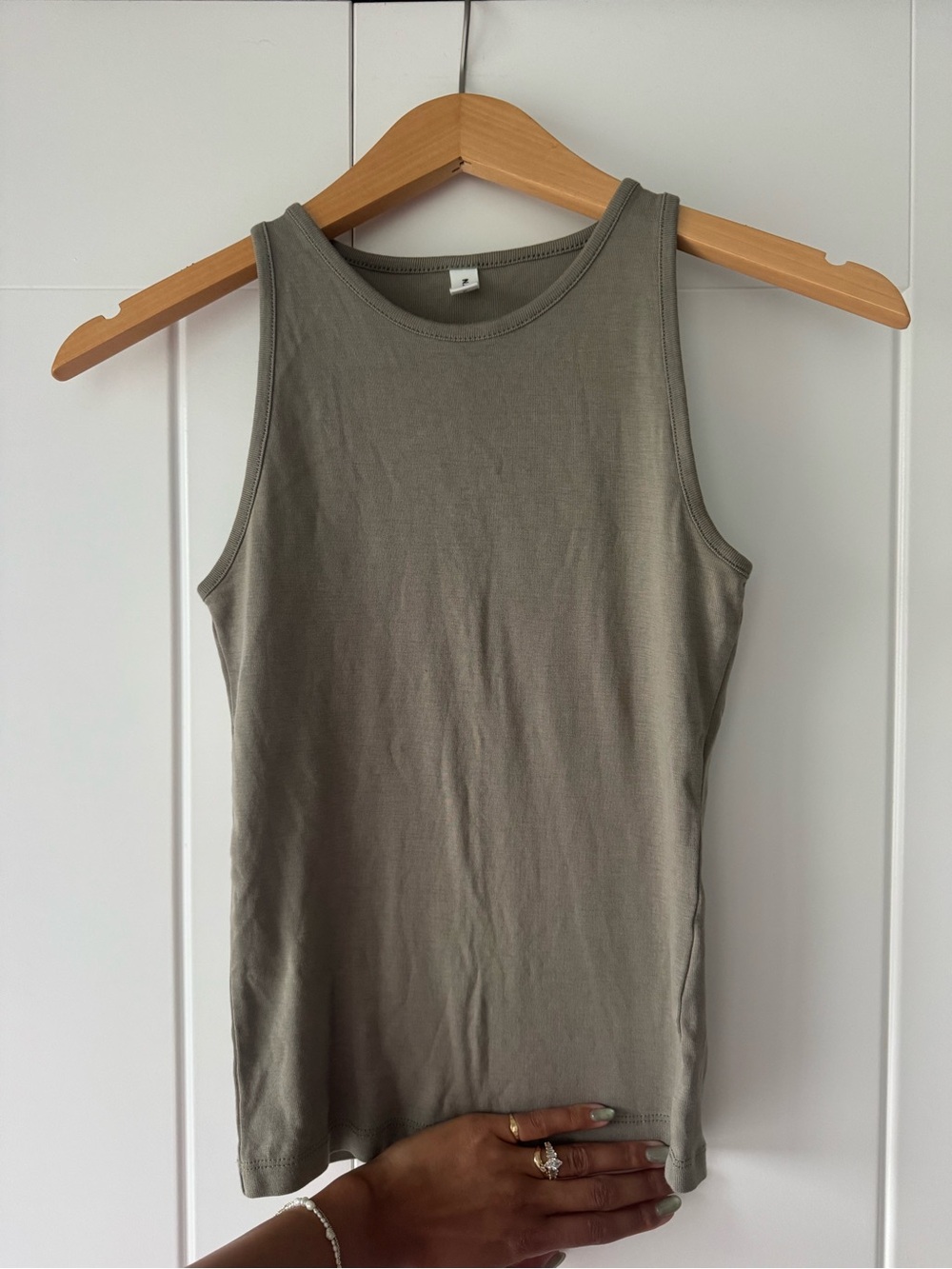 KOTN Women's High Neck Tank in Laurel Oak